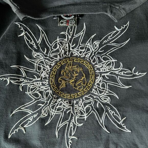 Vintage Y2K 90’s CEZER Embellished Embroidered Shirt - Picture 8 of 10